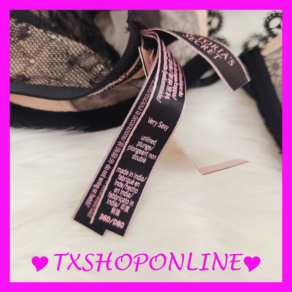 💗👙Victoria's Secret VERY SEXY unlined plunge racerback bra 👙💗NWT - Picture 9 of 9
